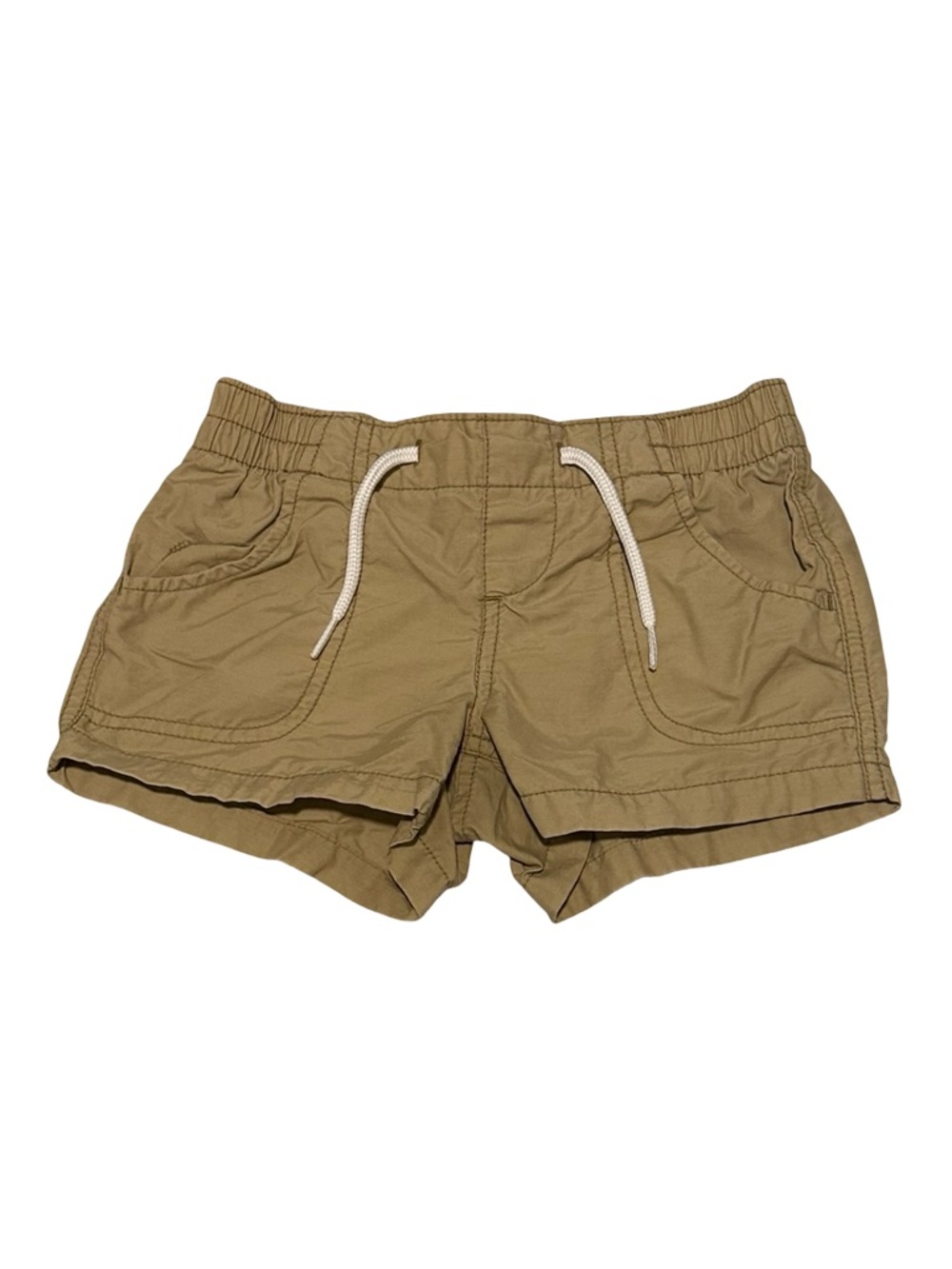 Old Navy Girls Khaki Pull On Shorts Elastic Waist Casual Everyday